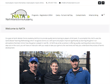 Tablet Screenshot of northatlantatennis.com